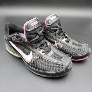 Nike Shoes Womens 10 Air Reax Runnining Sneakers 333767 001 Black Lace Up Low
